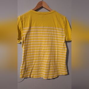 Ralph Lauren Yellow Tee with Pink Trim
